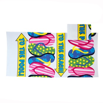 Set 2 prosoape Kring Slippers, bumbac 100%, 300 gsm, 75x150 cm, Roz/Albastru/Verde/Alb Set 2 prosoape Kring Slippers, bumbac 100%, 300 gsm, 75x150 cm, Roz/Albastru/Verde/Alb