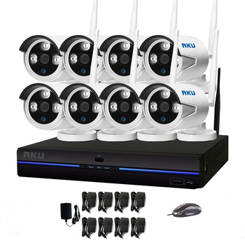 Kit supraveghere video AKU WIFI cu 8 camere IP CLEAR HD 2MP + NVR 4 canale H264 AK9529 Kit supraveghere video AKU WIFI cu 8 camere IP CLEAR HD 2MP + NVR 4 canale H264 AK9529