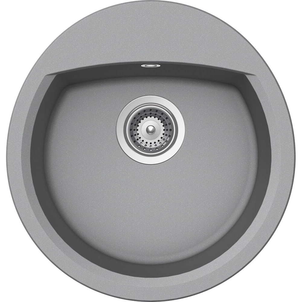 Chiuveta granit Schock Manhattan R-100 Croma Cristalite 470 x 490 mm, adancime cuva 190 mm, reversibila, montare pe blat