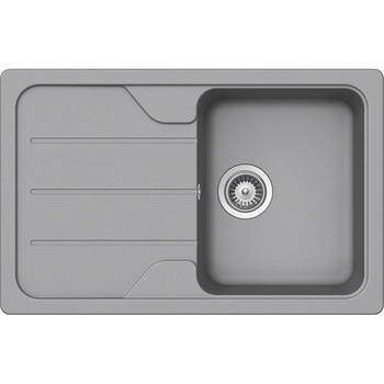 Chiuveta granit Schock Formhaus D-100S Croma Cristalite 780 x 500 mm, adancime cuva 190 mm, reversibila, montare pe blat Chiuveta granit Schock Formhaus D-100S Croma Cristalite 780 x 500 mm, adancime cuva 190 mm, reversibila, montare pe blat