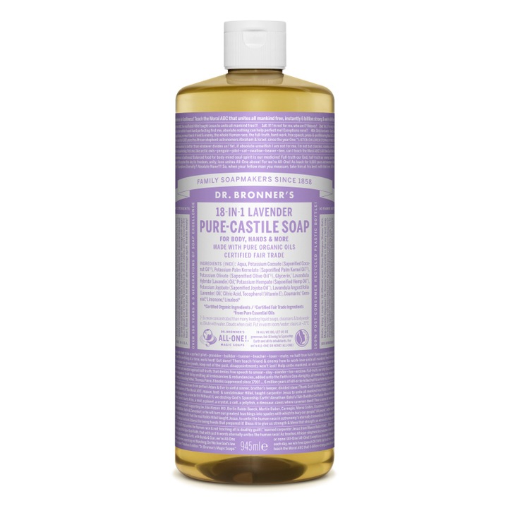 Dr. Bronner's, Sapun Organic cu Ulei Esential Pur de Lavanda, 945ml
