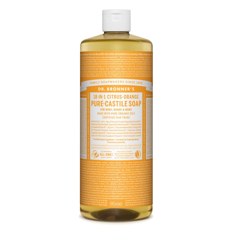 Sapun lichid de Castilia 18-in-1 Citrice, 945 ml - Dr.Bronner's