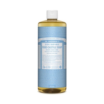 Sapun lichid de Castilia 18-in-1 Inodor, 945 ml -Dr.Bronner's Sapun lichid de Castilia 18-in-1 Inodor, 945 ml -Dr.Bronner's