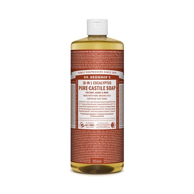 Sapun lichid de Castilia 18-in-1 Eucalipt, 945 ml - Dr.Bronner's