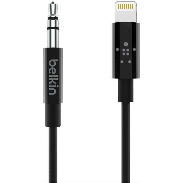 Kабел Belkin, Lightning 3,5 мм, 180 см, Черен