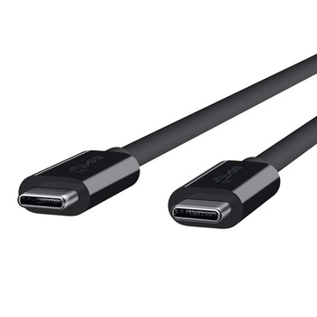 Cablu Belkin USB-C la USB-C, USB 3.1, 10Gbps, 100W, rezolutie 4K, 1m, negru Cablu Belkin USB-C la USB-C, USB 3.1, 10Gbps, 100W, rezolutie 4K, 1m, negru