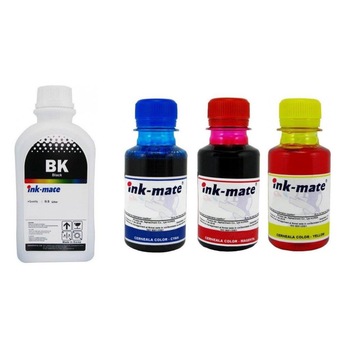 Pachet flacon refill cerneala Ink-Mate 800ml CLI-8BK negru 500ml CLI-8C cyan 100ml CLI-8M magenta 100ml CLI-8Y galben 100ml compatibil Canon Pachet flacon refill cerneala Ink-Mate 800ml CLI-8BK negru 500ml CLI-8C cyan 100ml CLI-8M magenta 100ml CLI-8Y galben 100ml compatibil Canon