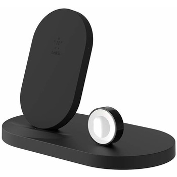 Dock incarcare wireless Belkin 2 in 1, pentru Iphone si Apple Watch, 7.5W, 1x USB-A, negru Dock incarcare wireless Belkin 2 in 1, pentru Iphone si Apple Watch, 7.5W, 1x USB-A, negru