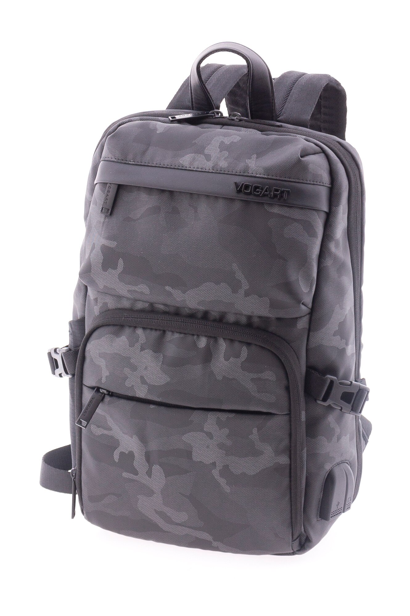 Rucsac Barbati, Vogart, Gri camuflaj, 100 % Poliester, Casual