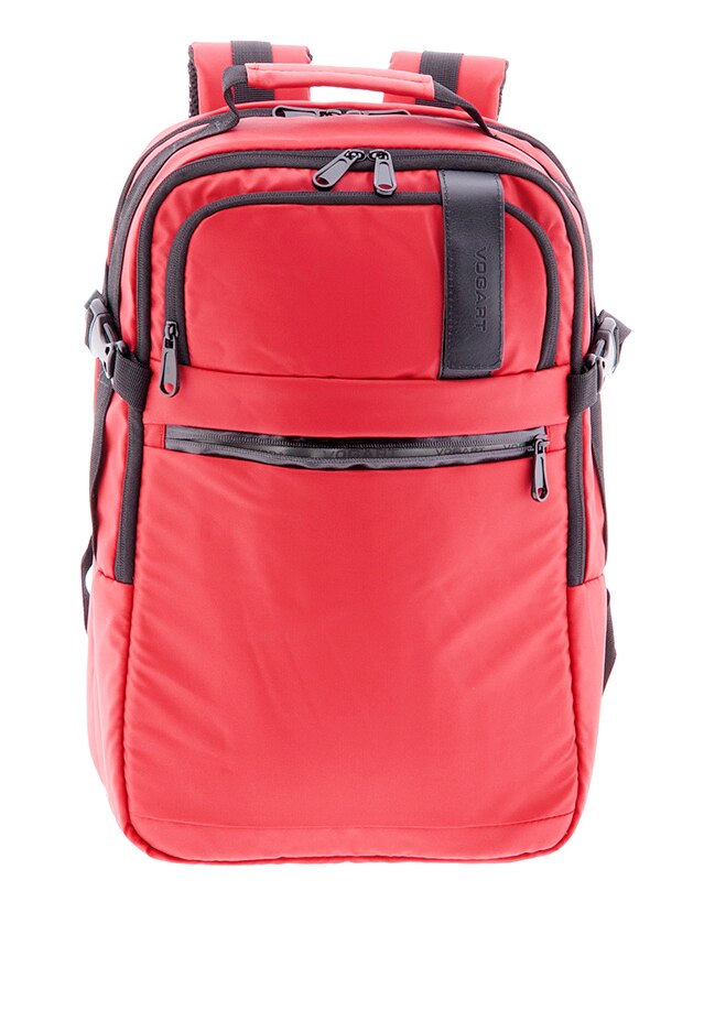 Rucsac Barbati, Vogart, Rosu, 100 % Poliester, Casual