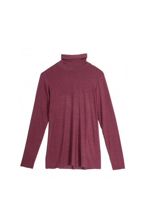 Bluza turtle neck cu maneci lungi Milla, bordeaux, croiala slim, S Intl