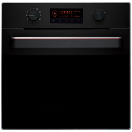 Cuptor incorporabil Hansa BOES694610, Electric, 66 l, 10 functii, Grill, Clasa A, Negru