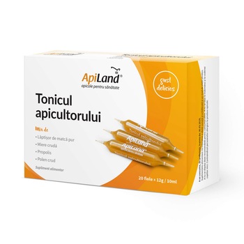 Tonicul apicultorului, ApiLand, 20 fiole x 12g Tonicul apicultorului, ApiLand, 20 fiole x 12g
