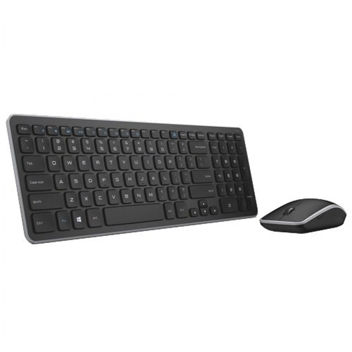 Комплект клавиатура + мишка Wireless 580-ACIU, Черен