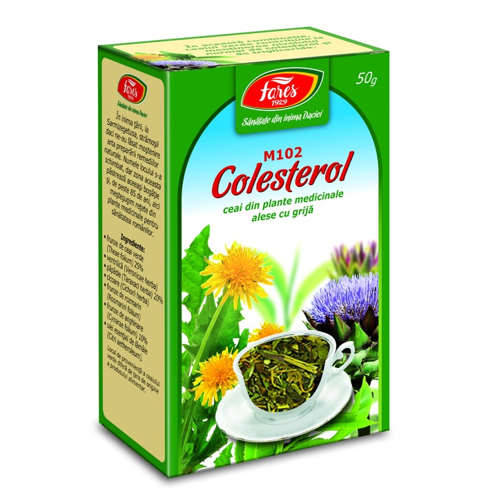 Fares Koleszterol kombinált gyógytea, 50 gr tasak