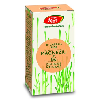Magneziu si B6, capsule 30 buc Magneziu si B6, capsule 30 buc