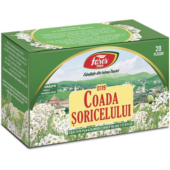 Ceai de Coada soricelului, ceai la plic, Fares
