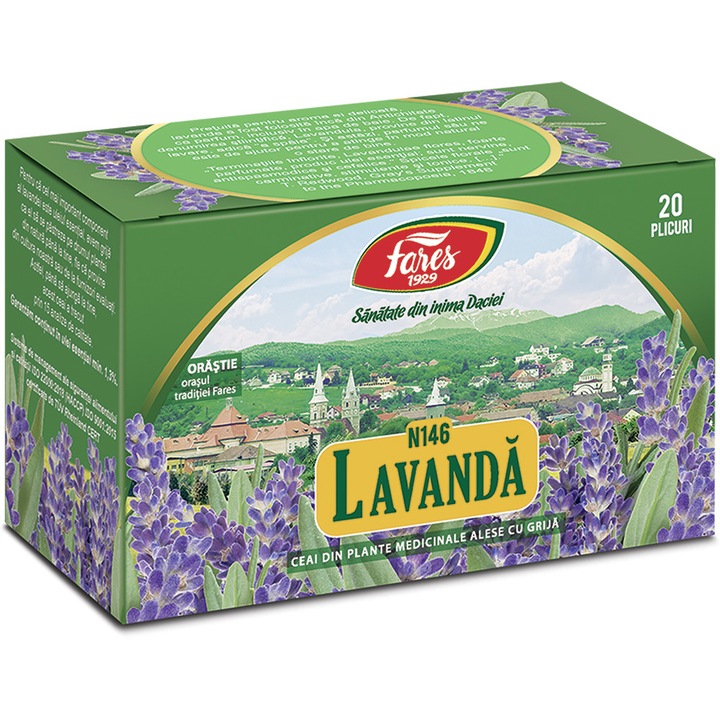 Ceai Lavanda, ceai la plic, Fares