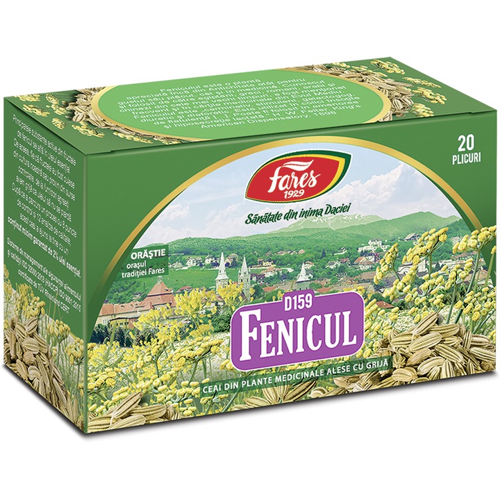 Ceai Fenicul, ceai la plic, Fares