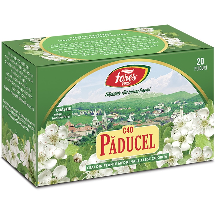 Ceai Paducel Flori, ceai la plic, Fares