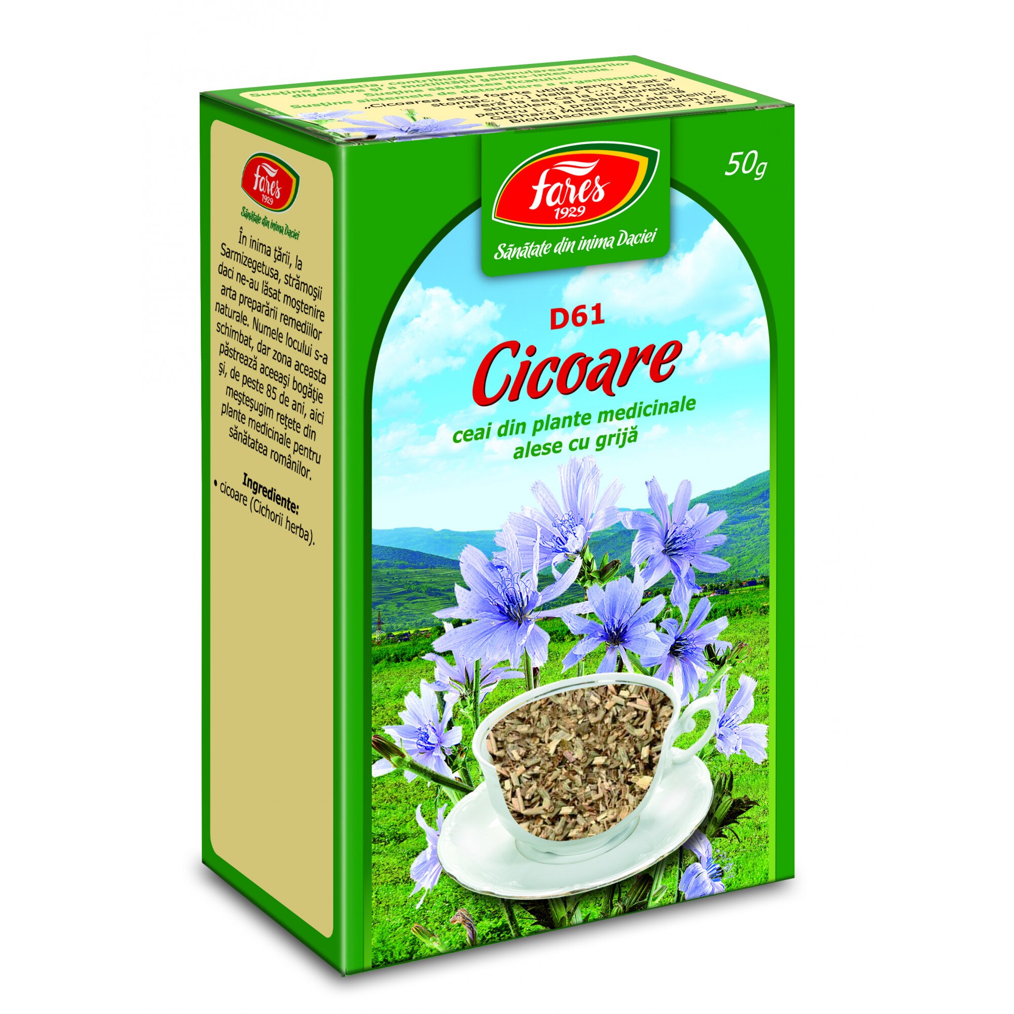 Cicoare - iarba, ceai, punga a 50 gr