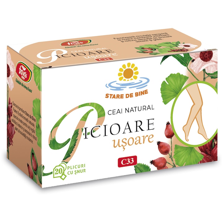 Ceai Picioare Usoare, ceai la plic, Fares