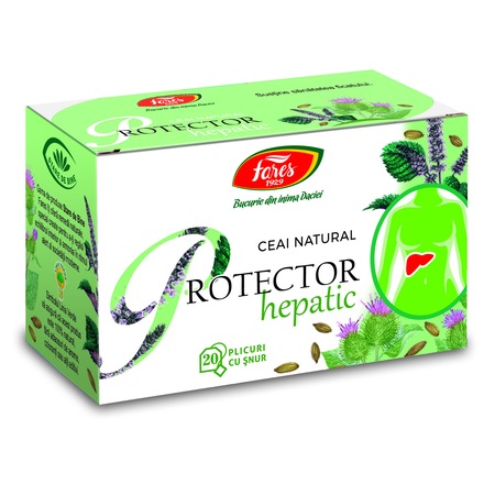 Protector hepatic, 20 pliculete cu snur