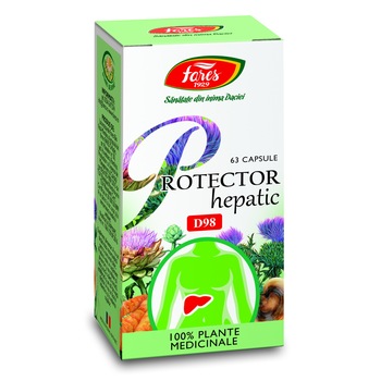 Protector hepatic, capsule 63 buc Protector hepatic, capsule 63 buc
