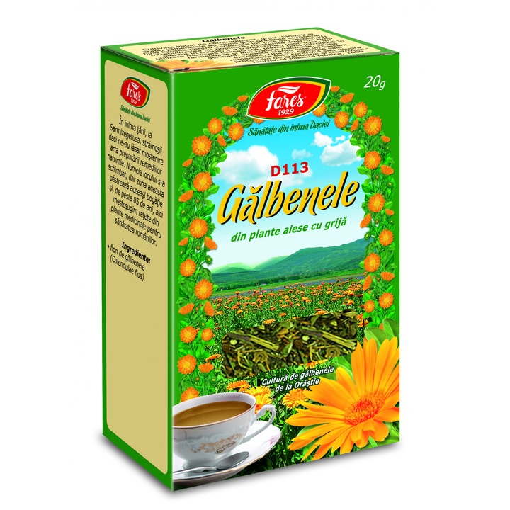 Sárga virágok, tea, zacskó 20 gr