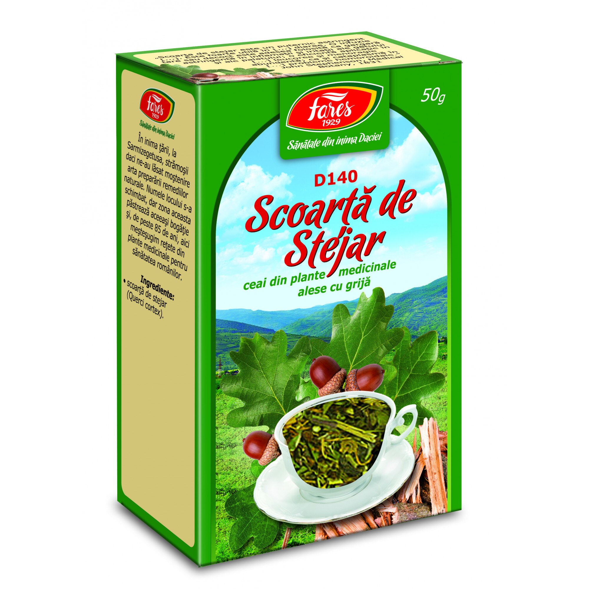 Stejar- scoarta , punga a 50 gr