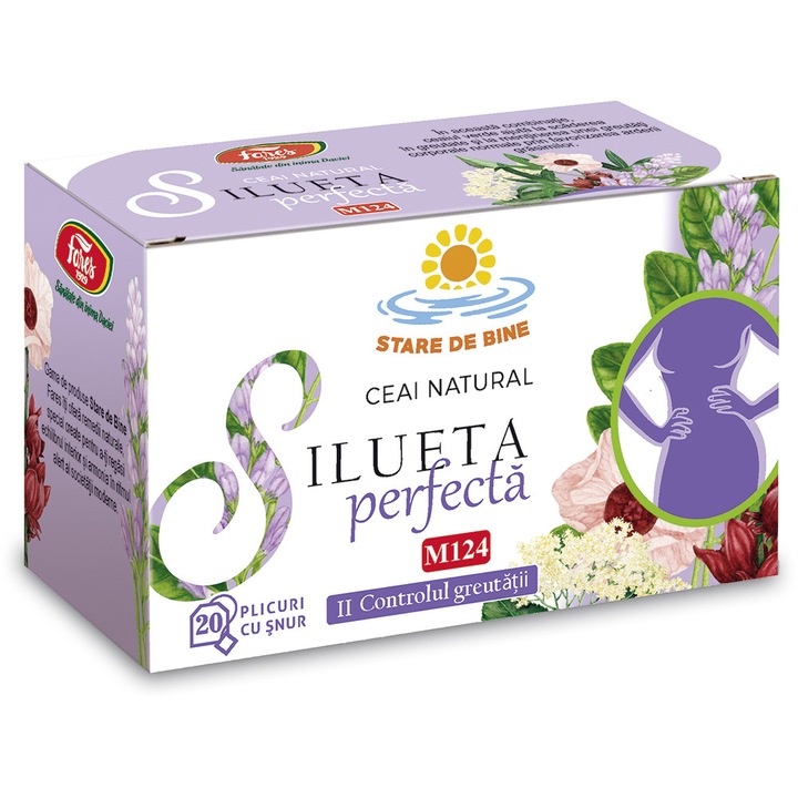 Silueta perfecta controlul greutatii, ceai, 20 pliculete cu snur