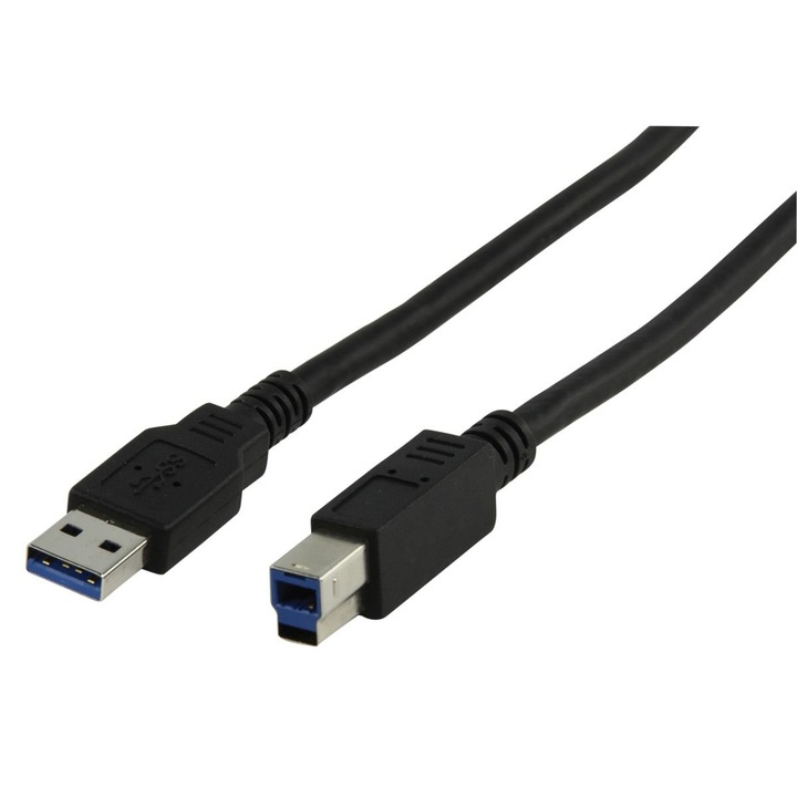 Kolink CABLE-1130-3.0 VLCP61100L30 USB 3.0 A (apa) - B (apa) 3m fekete USB összekötő kábel