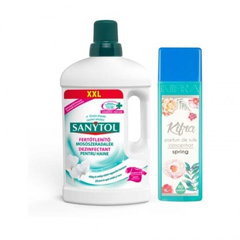 Pachet Kifra Spring 200 ml+ Dezinfectant rufe Sanytol 1 l Pachet Kifra Spring 200 ml+ Dezinfectant rufe Sanytol 1 l