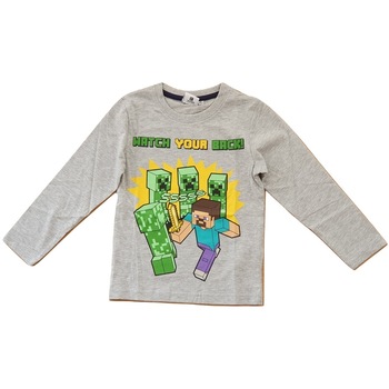 Bluza copii, Minecraft , Mojang ,Creeper Steve, 9-10 ani , Gri Bluza copii, Minecraft , Mojang ,Creeper Steve, 9-10 ani , Gri