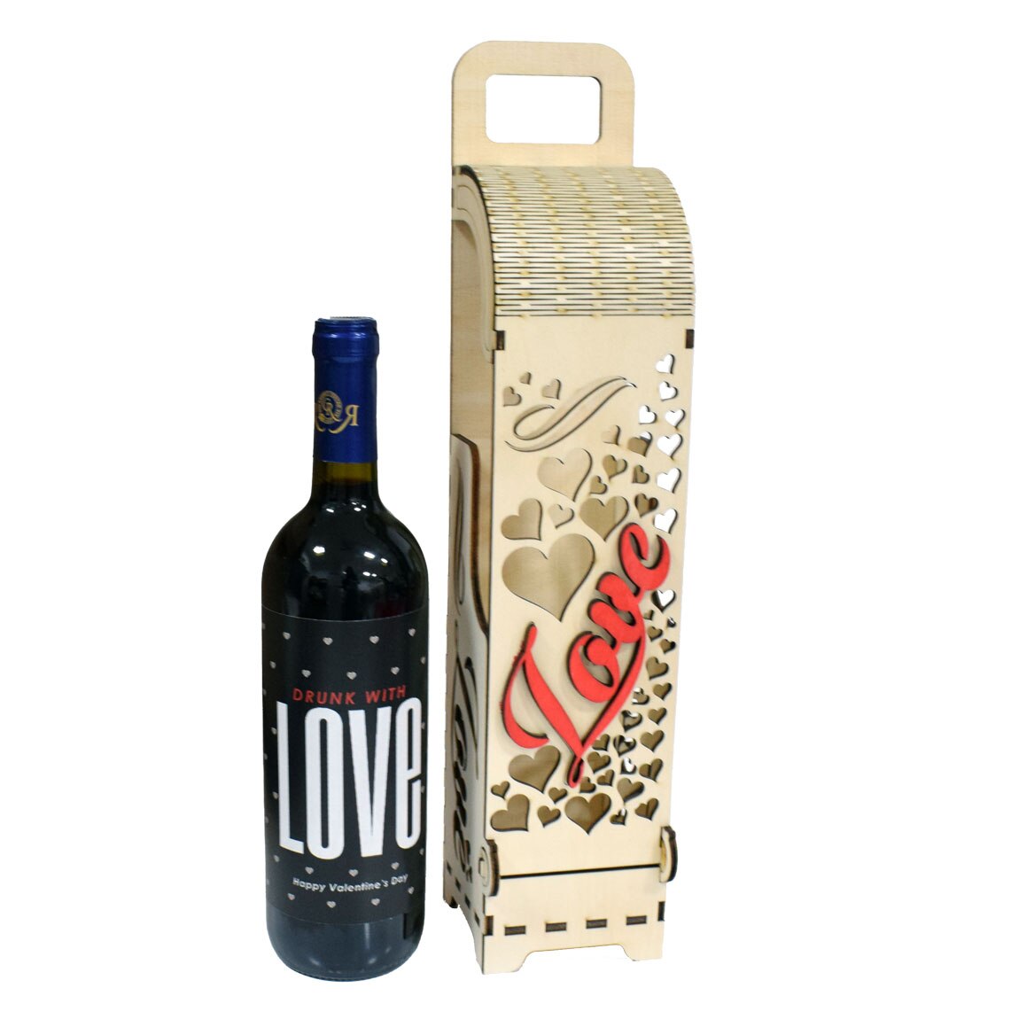 Vin 7.5 dl in Cutie din Lemn - 