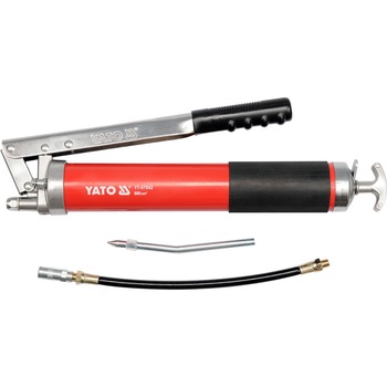 Pompa de gresat din aluminiu 600cm3 YT-07042 Pompa de gresat din aluminiu 600cm3 YT-07042