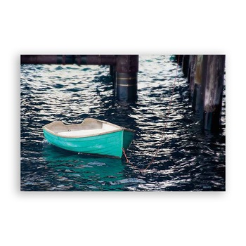 Tablou Canvas - Nautic, Barca, Lac, Liniste, 80 x 120 cm Tablou Canvas - Nautic, Barca, Lac, Liniste, 80 x 120 cm