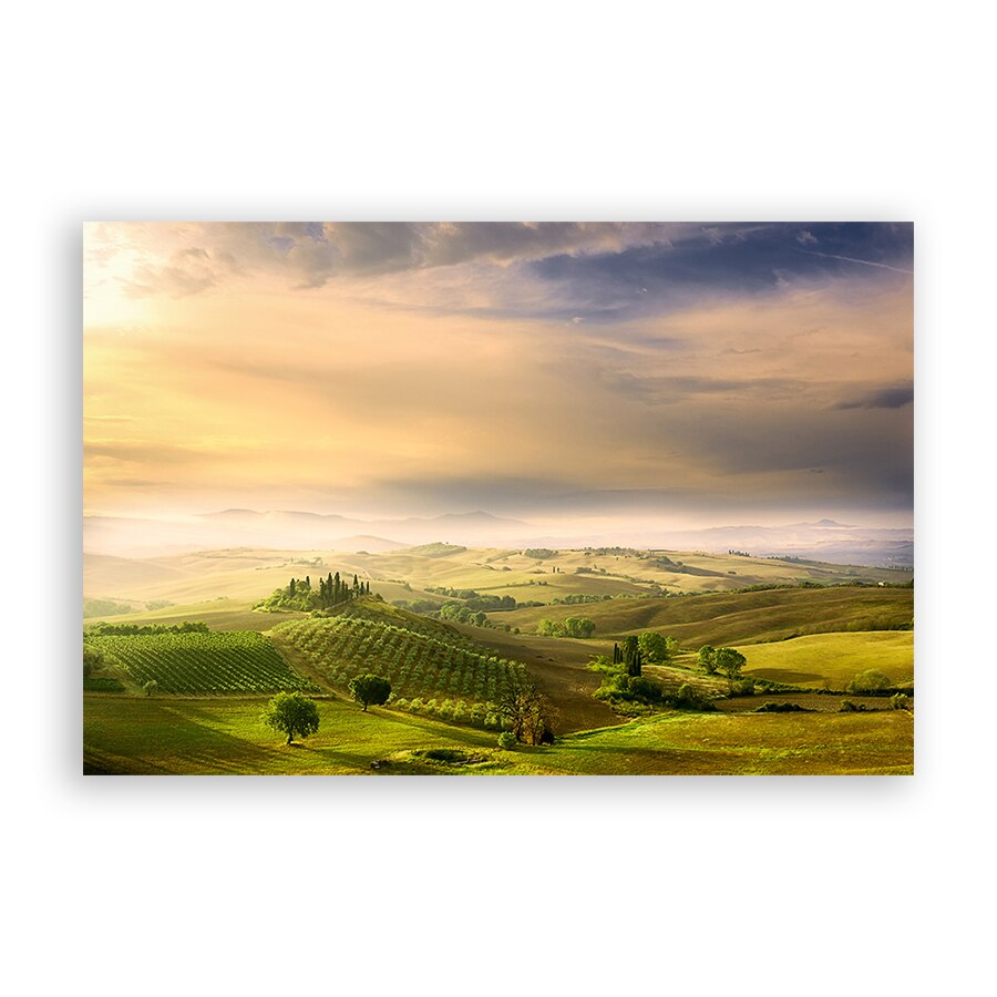 Tablou Canvas - Natura, Peisaj, Dealuri, Primavara, 20 x 30 cm