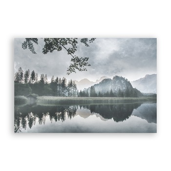 Tablou Canvas - Natura, Peisaj, Padure, Munte, Lac, 20 x 30 cm Tablou Canvas - Natura, Peisaj, Padure, Munte, Lac, 20 x 30 cm