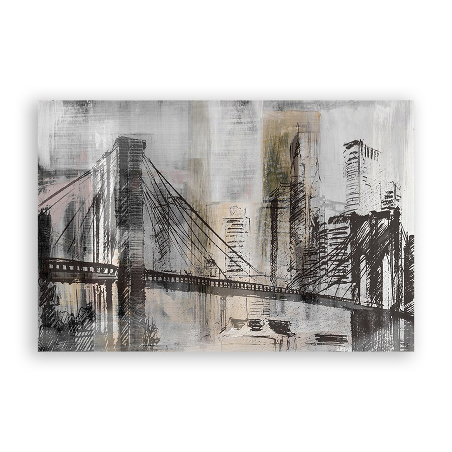 Tablou Canvas - Oras, Cladiri, Pod, Arhitectura, 20 x 30 cm