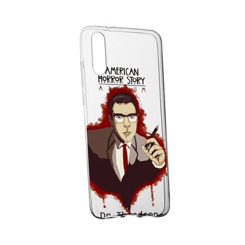 Husa de protectie American Horror Dr. Thredson, pentru Xiaomi Redmi Note 8, rezistenta la uzura, anti-alunecare, din silicon Premium, 518 Husa de protectie American Horror Dr. Thredson, pentru Xiaomi Redmi Note 8, rezistenta la uzura, anti-alunecare, din silicon Premium, 518