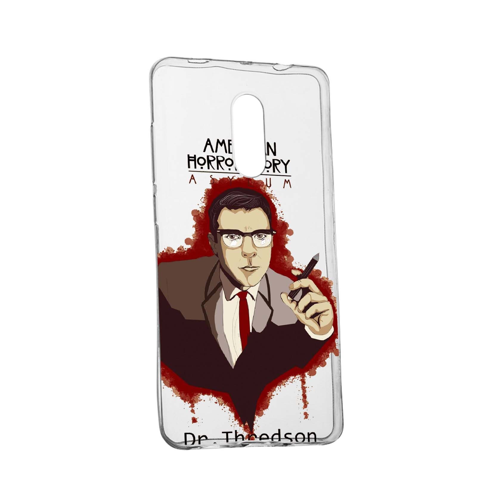 Husa de protectie American Horror Dr. Thredson, pentru LG K8 2018, rezistenta la uzura, anti-alunecare, din silicon Premium, 518