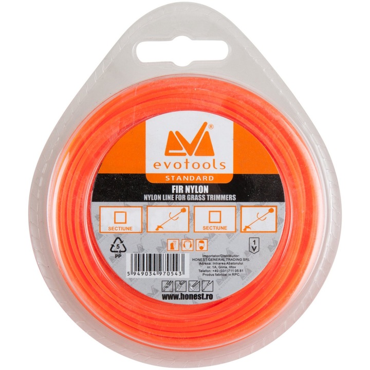 Fir Nylon Patrat 66 m 2.7 mm