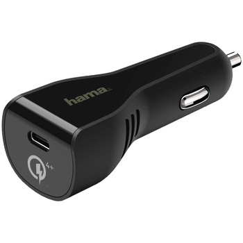 Adaptor incarcare auto USB Hama Qualcomm Quick Charge 4+, Negru Adaptor incarcare auto USB Hama Qualcomm Quick Charge 4+, Negru