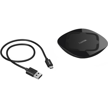 Incarcator Wireless Hama Inductie QI - UFC 10, Negru Incarcator Wireless Hama Inductie QI - UFC 10, Negru
