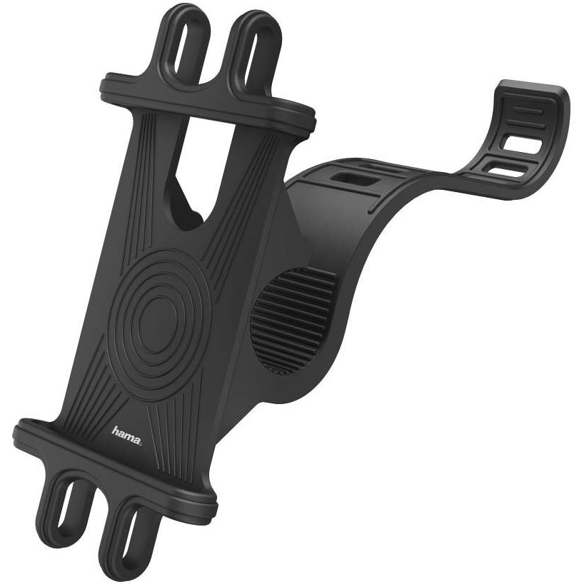 Suport pentru bicicleta Hama universal, 6-8 cm, silicon, Negru