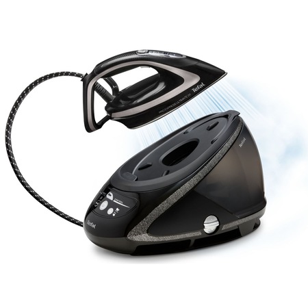 Statie de calcat de inalta presiune Tefal Pro Express Ultimate [+] GV9610E0, 2600 W, 8 bari presiune abur, 4 setari temperatura/abur, negru