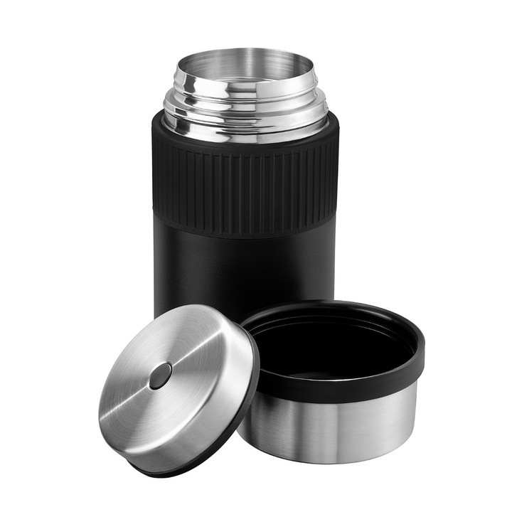 Élelmiszertermosz szilikon hüvelyes Esbit Sculptor 1000 ml fekete FJ1000SC-SL-BK