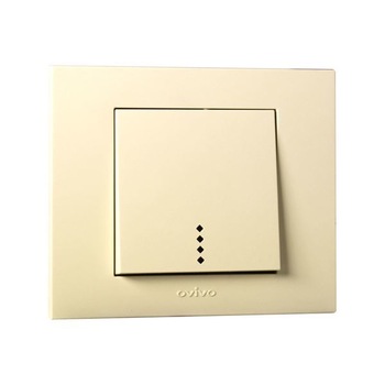 Intrerupator cu LED Ovivo Grano ST Natural Crem Intrerupator cu LED Ovivo Grano ST Natural Crem