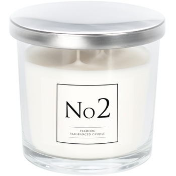 Lumanare parfumata pahar cu capac si doua flacari, Bispol cu o aroma captivanta a florii de chihlimbar si patchouli, timp de ardere 40h Lumanare parfumata pahar cu capac si doua flacari, Bispol cu o aroma captivanta a florii de chihlimbar si patchouli, timp de ardere 40h